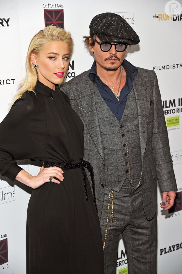 Amber Heard, ex-mulher de Johnny Depp, estavam casados há cerca de um ano