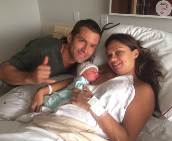 Cláudio Heinrich teve seu primeiro filho, Karl, em novembro de 2015