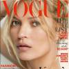 Kate Moss revelou as sardas na capa da revista 'Vogue'