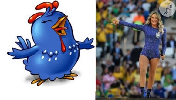 Claudia Leitte foi comparada ao personagem infantil Galinha Pintadinha na abertura da Copa do Mundo