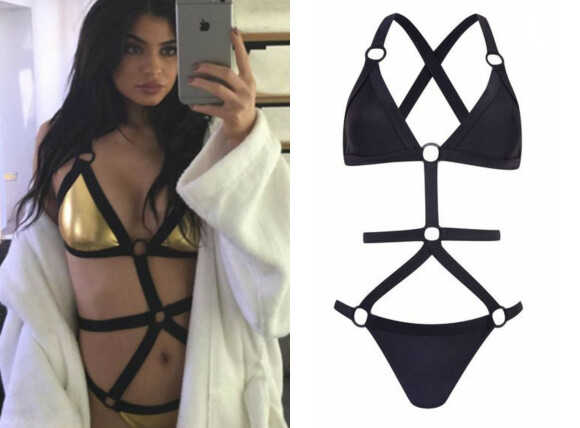 Kylie e Kendall Jenner lançam coleção de moda praia em parceria com a marca Topshop. As peças começarão a ser vendidas no dia 9 de junho