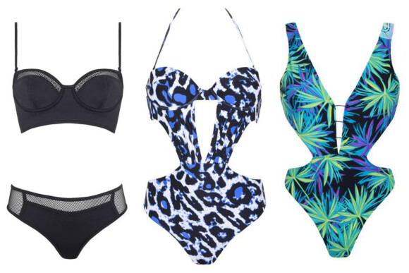 Kylie e Kendall Jenner lançam coleção de moda praia em parceria com a marca Topshop. As peças começarão a ser vendidas no dia 9 de junho