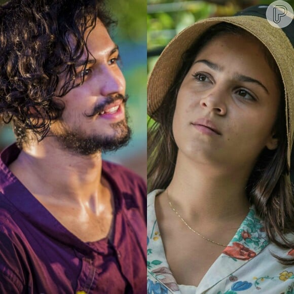 Miguel (Gabriel Leone) e Olívia (Giullia Buscacio) estão apaixonados desconhecem serem meios-irmãos, na novela 'Velho Chico'