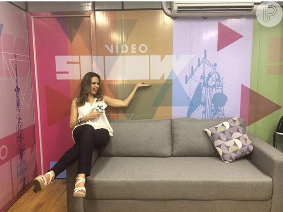 Ana Paula Renault estreou como repórter do 'Vídeo Show' em 14 de março de 2016, mas sua presença no programa é rara