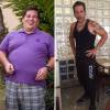 O antes e depois de Leandro Hassum após a cirurgia de redução de estômago que fez em 01 de novembro de 2014