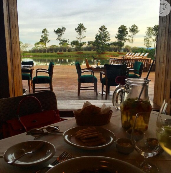 Marina Ruy Barbosa compartilhou registros da paisagem do hotel com seus seguidores no Instagram