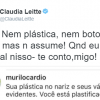 Claudia Leitte rebateu internauta que afirmou que ela fez plástica e aplicou botox no rosto