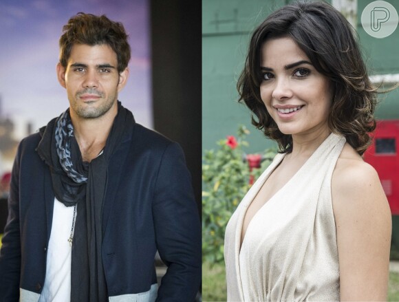 Aline (Vanessa Giácomo) é elogiada por Ninho (Juliano Cazarré) e troca olhares com ele, em 'Amor à Vida', em novembro de 2013