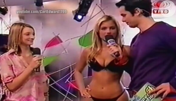 Ellen Rocche fez striptease no programa 'Super Positivo' da Band (2000) comandado por Sabrina Parlatore e Otaviano Costa