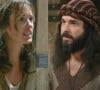 Leila (Juliana Didone) descobre por Lemuel (Ricardo Vandré) que é a mãe de Baraquias (o nome do ator não foi divulgado), na reta final da novela 'Os Dez Mandamentos - Nova Temporada'