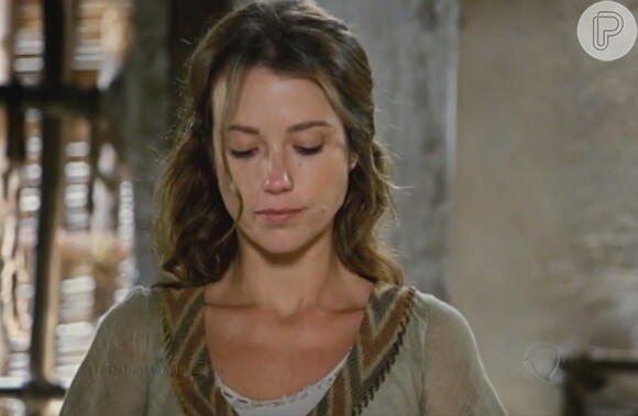 Leila (Juliana Didone) aceita o perdão de Lemuel (Ricardo Vandré), na reta final da novela 'Os Dez Mandamentos - Nova Temporada'