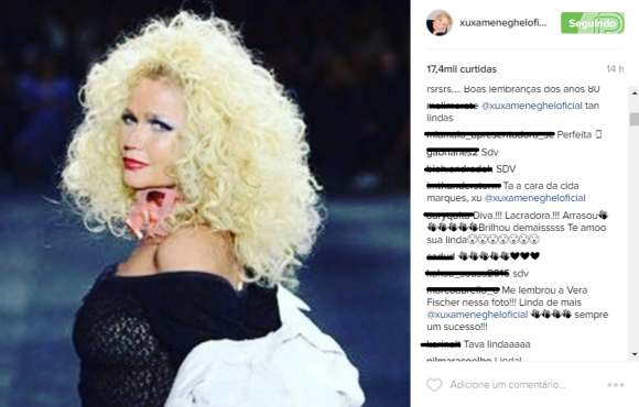 Nas redes sociais, Xuxa recebeu elogios e foi comparada a diversas celebridades