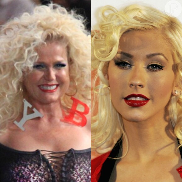 Xuxa também foi alvo de comparações com a americana Christina Aguilera