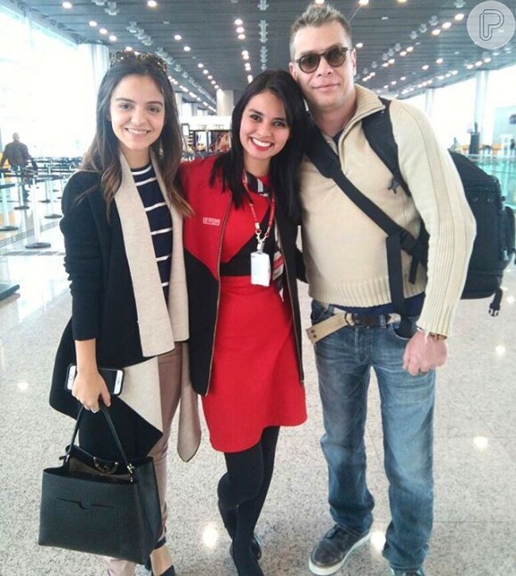 Fabio Assunção viajou com a namorada, Pally Siqueira, para Munique, na Alemanha