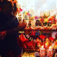 Patrícia organizou em sua casa uma festa junina e caprichou na decoração para comemorar o 50 anos do marido, o diretor Amaury Soares