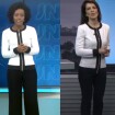 Maju repete look de Mariana Gross no mesmo dia na TV. Compare foto!