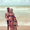 Fernanda Rodrigues quando estava grávida do caçula, Bento, nascido em 11 de fevereiro de 2016