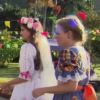 Camila Queiroz e Angélica disputaram a brincadeira de derrubar latas no arraial do 'Estrelas': 'A Angel (personagem da atriz na novela 'Verdades Secretas' que era boa de mira'