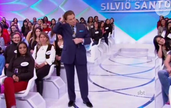 Silvio Santos reagiu com bom humor ao ser abraçado por fã: 'Ixi, meu bem!'