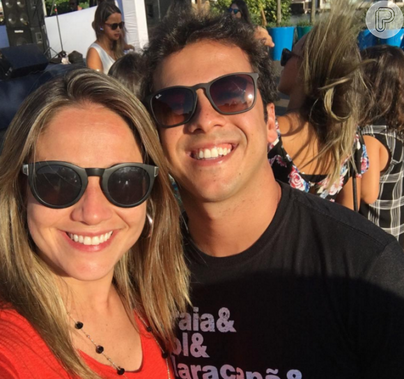 Fernanda Gentil sobre sua relação com o ex-marido, Matheus Braga: 'É bem tranquilo, nos conhecemos faz uma vida. Somos do bem e agora temos um bem maior'