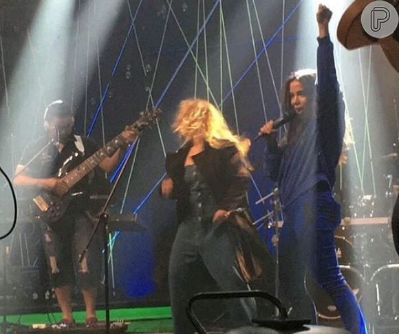 Anitta recebeu Joelma no 'Música Boa Ao Vivo', do Multishow