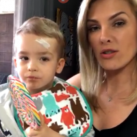 Ana Hickmann mostra curativo na testa do filho, Alexandre Jr: 'Não levou pontos'