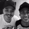 Neymar compartilhou com seus fãs e seguidores um vídeo onde aparece ao lado de Wesley Safadão, nesta sexta-feira, 1 de julho de 2016