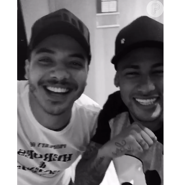 Neymar soltou a voz com Wesley Safadão nesta sexta-feira, 1 de julho de 2016