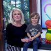 Ana Maria Braga teva a visita do neto Bento, de 4 anos, no 'Mais Você': 'Que bom ter neto em casa'
