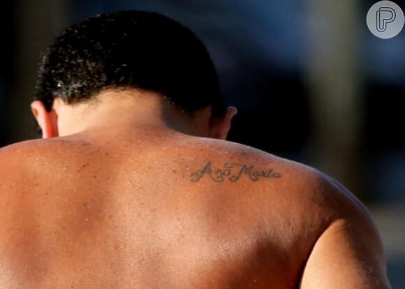 Marcelo Frisoni tem uma tatuagem em homenagem à Ana Maria Braga