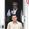 Martin Scorsese foi fotografado no set de 'O Lobo de Wall Street' com o protagonista Leonardo DiCaprio