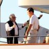 Uma das cenas do novo filme de Scorsese é em um barco. Ele dirige o protagonista Leonardo DiCaprio no set