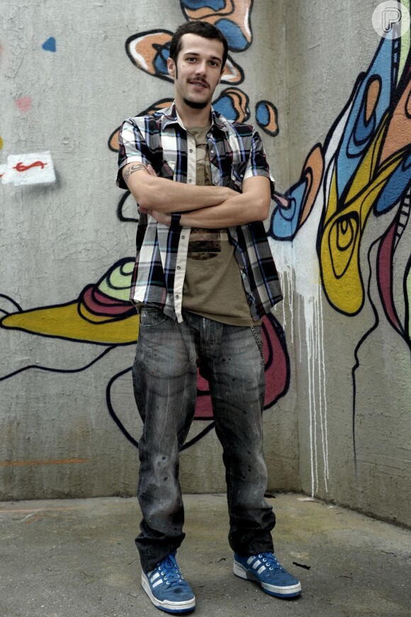O ator Jayme Matarazzo interpretou o grafiteiro Rodnei na novela 'Cheias de Charme', exibido em 2012