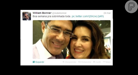 William Bonner e Fátima Bernardes, os 'tios' do Twitter