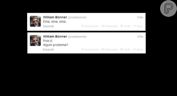William Bonner e seu bom humor no Twitter