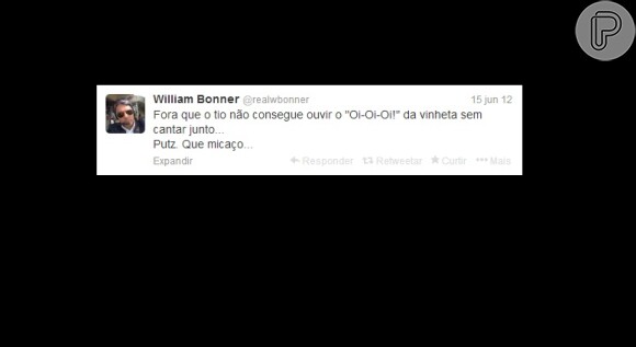 William Bonner comentando seu fanatismo por 'Avenida Brasil'