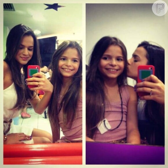Coruja, Bruna Marquezine sempre posta fotos com Luana nas redes sociais