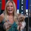 Susana Vieira entra no 'Vídeo Show' com os seus cachorros