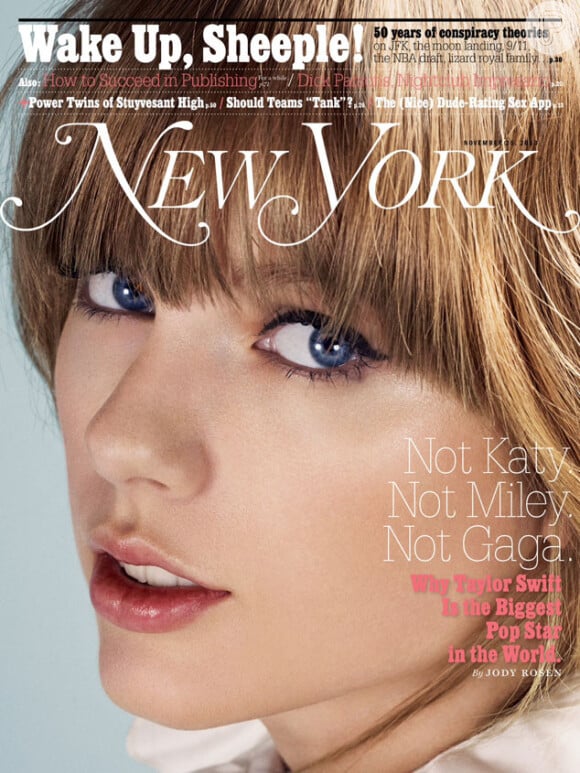 Taylor Swift é capa da revista 'New York', em 19 de novembro de 2013