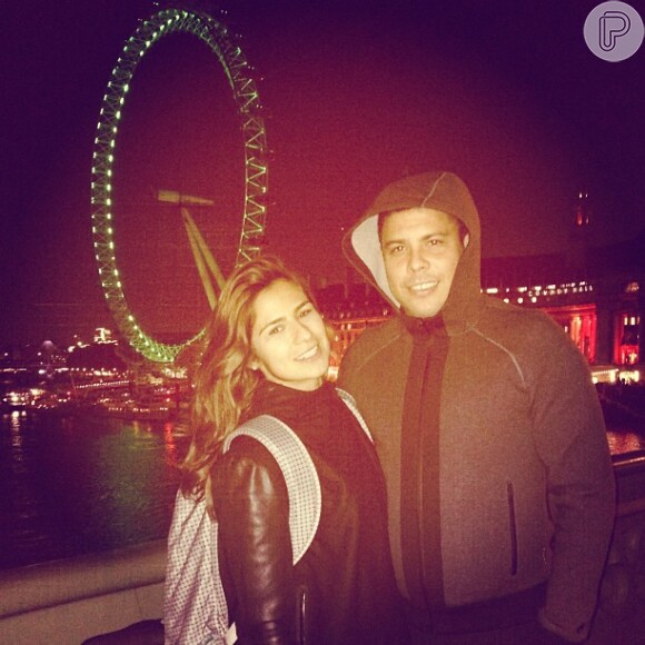 Paula Morais e Ronaldo Fenômeno juntos em viagem a Londres