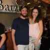 Max Fercondini e Amanda Ritcher curtem festa do Barzin