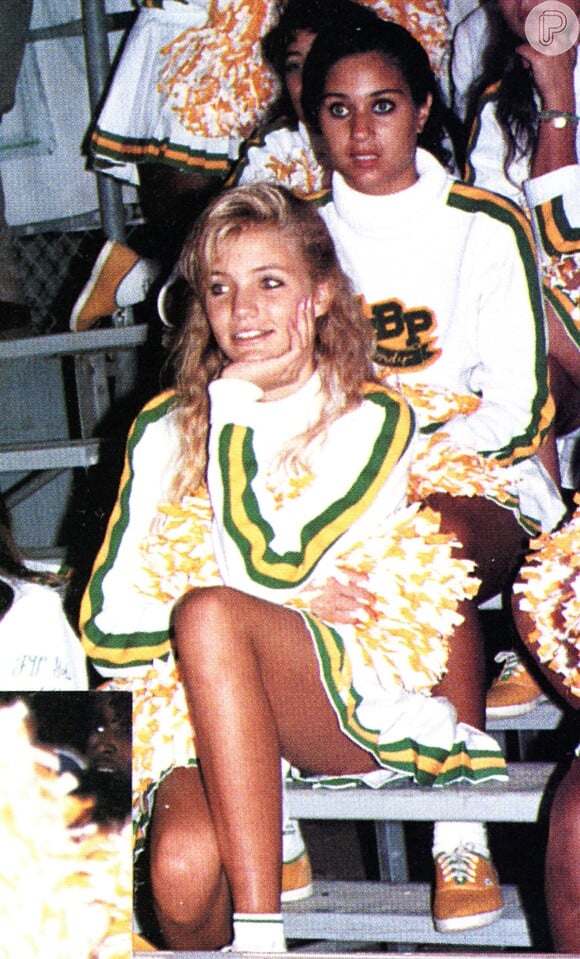 Cameron Diaz tabém foi cheerleader da Long Beach Polytechnic High School, de Long Beach, em Los Angeles