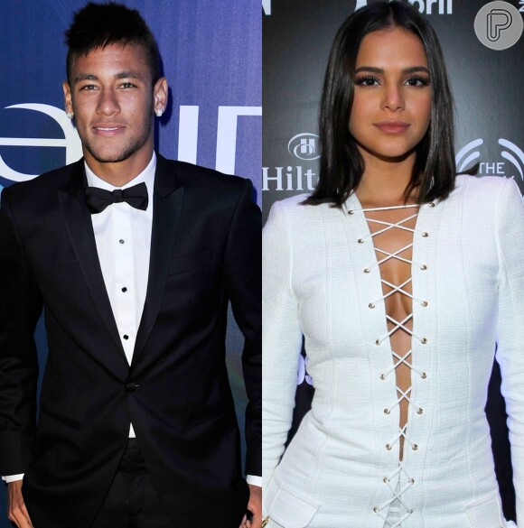 Neymar e Bruna Marquezine foram vistos usando o mesmo colar e os fãs vibraram nas redes sociais