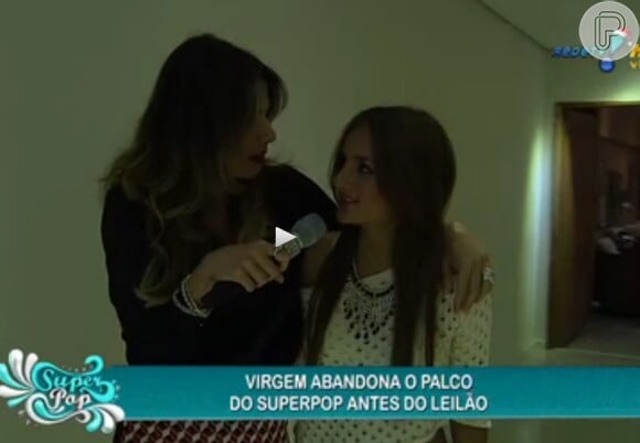Luciana Gimenez foi atrás de Catarina Migliorini nos bastidores do 'Superpop'