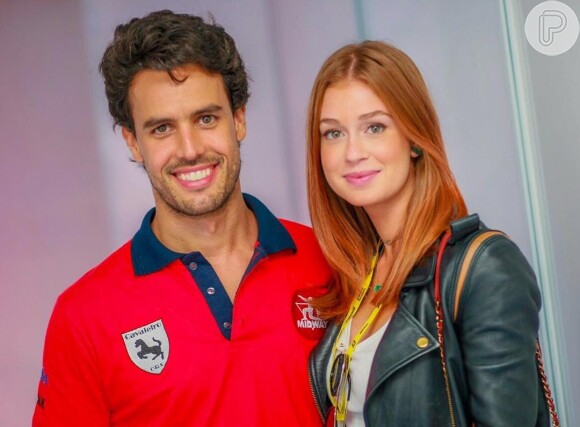 Marina Ruy Barbosa publicou um clique com seu noivo no Instagram