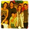 A família unida: Juliana Caramati, Laura, Mário Frias, Miguel, Nívea e Marcus Rocha