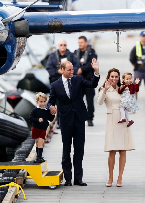 Príncipe William e Kate Middleton são pais de George, de 3 anos, e Charlotte, de 1