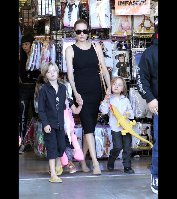 Mansão de Angelina Jolie e Brad Pitt nos Estados Unidos foi cercada por policiais depois que seus filhos acionaram, por engano, o alarme de emergência, informou o site americano 'TMZ' neste domingo, 6 de janeiro de 2013