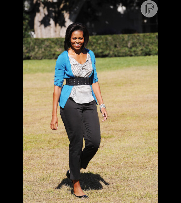 Michelle Obama impressiona pela boa forma, graças a prática de atividades físicas