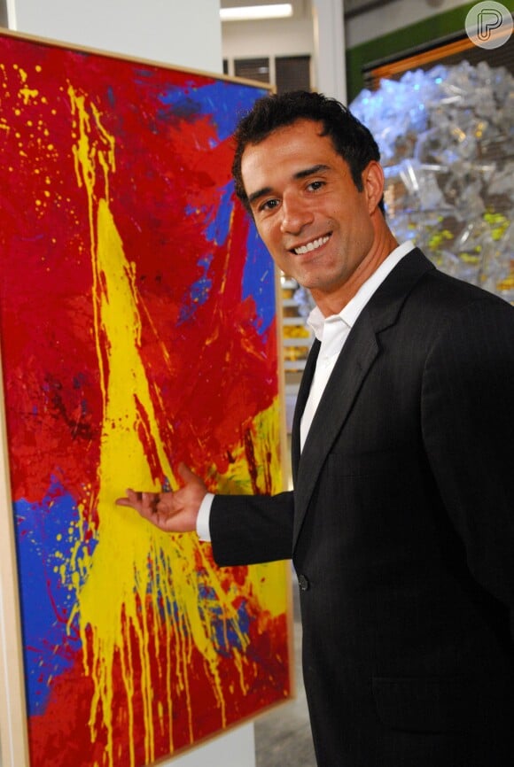 Na novela 'Caras e Bocas', Denis (Marcos Pasquim) era um pintor medíocre e usava para as pinturas de Xico como sendo suas